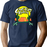 Cactus Cooler T-Shirt - Retro Graphic Tee for Men & Women - Navy