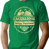 Caerbannog Zoology Department T-Shirt - Retro Graphic Tee for Men & Women - Green