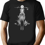 Cafe Racer T-Shirt - Retro Graphic Tee for Men & Women - Black