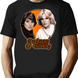 Cagney Lacey Retro 80s Tribute T-Shirt - Black
