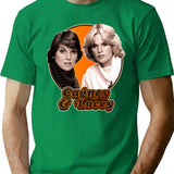 Cagney Lacey Retro 80s Tribute T-Shirt - Green