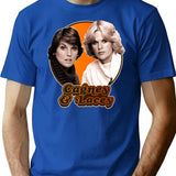 Cagney Lacey Retro 80s Tribute T-Shirt - Blue