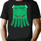 Call Cthulhu T-Shirt for Men & Women, T-Shirts Graphic Tee - Black