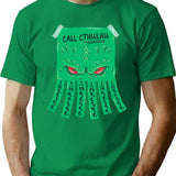 Call Cthulhu T-Shirt for Men & Women, T-Shirts Graphic Tee - Green