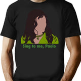 Call Me Sing To Me Paolo Vintage Retro T-Shirt - Black