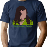 Call Me Sing To Me Paolo Vintage Retro T-Shirt - Navy