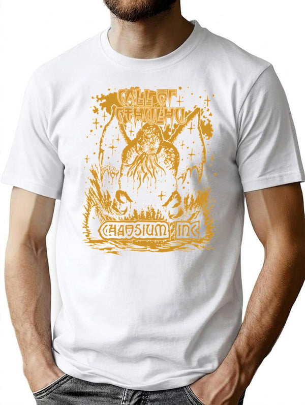 Call Of Cthulhu 7E - Temple Edition Tee T-Shirt for Men & Women, T-Shirts Graphic Tee - White