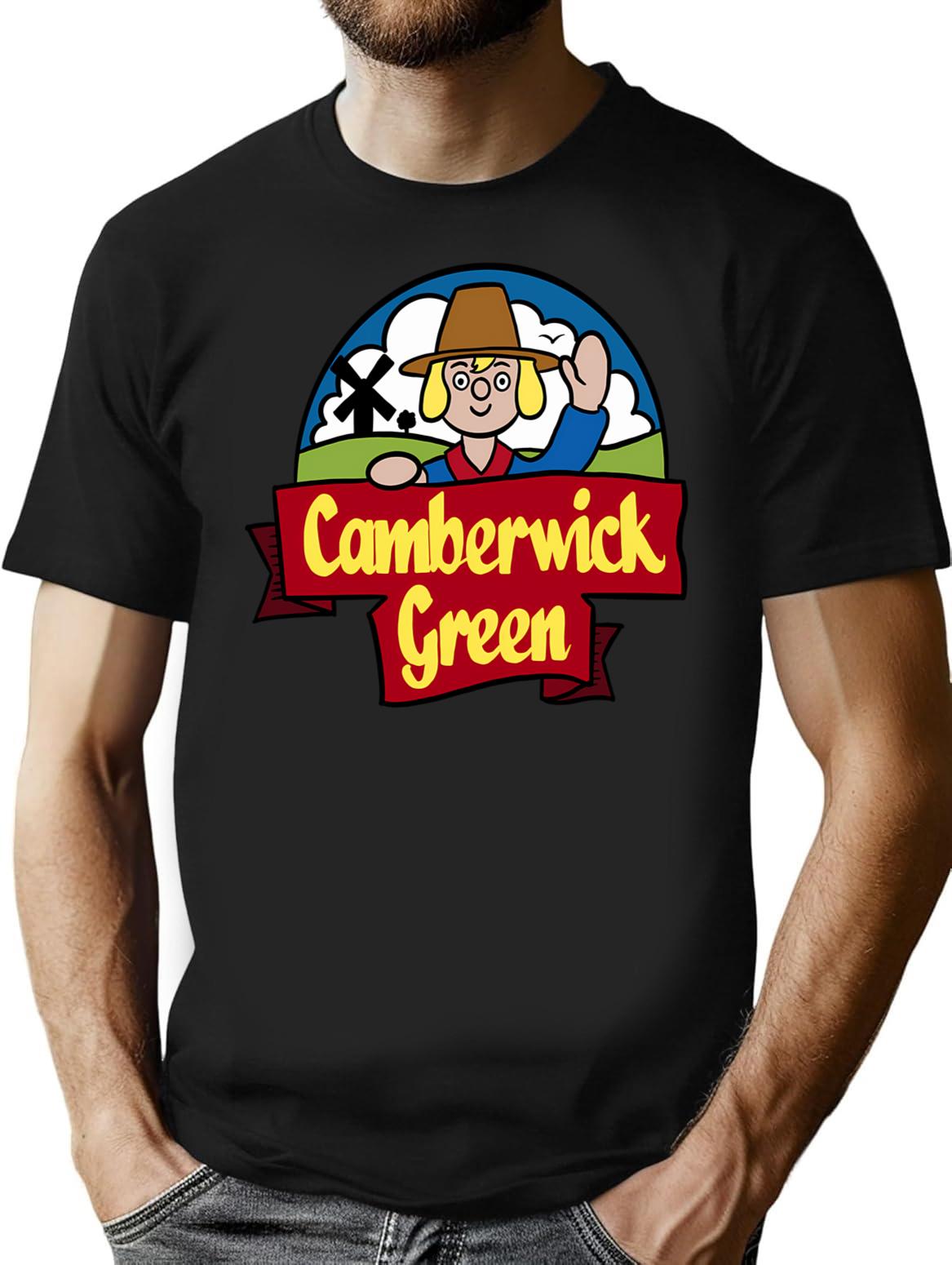 Camberwick Green T-Shirt - Retro Graphic Tee for Men & Women - Black