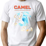 Camel Band Wear A Cape T-Shirt - Retro Graphic Tee for Men & Women - White