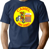 Camel Racing T-Shirt - Retro Graphic Tee for Men & Women - Navy