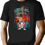 Camel Slims T-Shirt - Retro Graphic Tee for Men & Women - Black
