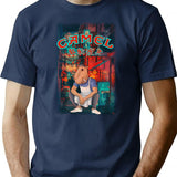 Camel Slims T-Shirt - Retro Graphic Tee for Men & Women - Navy