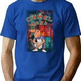 Camel Slims T-Shirt - Retro Graphic Tee for Men & Women - Blue