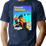 Camel Smooth Character Long T-Shirt - Retro Graphic Tee for Men & Women - Navy