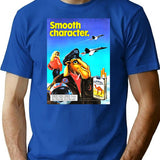 Camel Smooth Character Long T-Shirt - Retro Graphic Tee for Men & Women - Blue