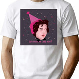 Can I Have My Cake Now Sticker T-Shirt - White