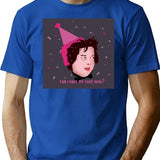 Can I Have My Cake Now Sticker T-Shirt - Blue