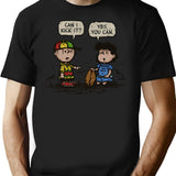 Can I Kick It T-Shirt - Retro Graphic Tee for Men & Women - Black