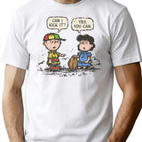 Can I Kick It T-Shirt - Retro Graphic Tee for Men & Women - White