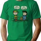 Can I Kick It T-Shirt - Retro Graphic Tee for Men & Women - Green