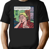 Can't Possibly Face Reality Today T-Shirt - Retro Graphic Tee for Men & Women - Black
