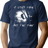 Can't Rain All The Time T-Shirt - Retro Graphic Tee for Men & Women - Navy