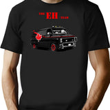Canadiana Canada The Eh Team Funny Vintage 1980's Pun Design T-Shirt - Black