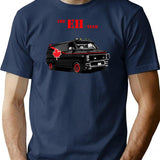 Canadiana Canada The Eh Team Funny Vintage 1980's Pun Design T-Shirt - Navy