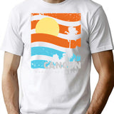 Cancun Vibe T-Shirt - Retro Graphic Tee for Men & Women - White