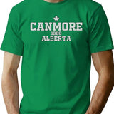 Canmore Alberta Canada T-Shirt - Retro Graphic Tee for Men & Women - Green