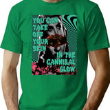 Cannibal Glow T-Shirt for Men & Women, T-Shirts Graphic Tee - Green