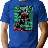 Cannibal Glow T-Shirt for Men & Women, T-Shirts Graphic Tee - Blue