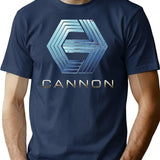 Cannon T-Shirt - Retro Graphic Tee for Men & Women - Navy