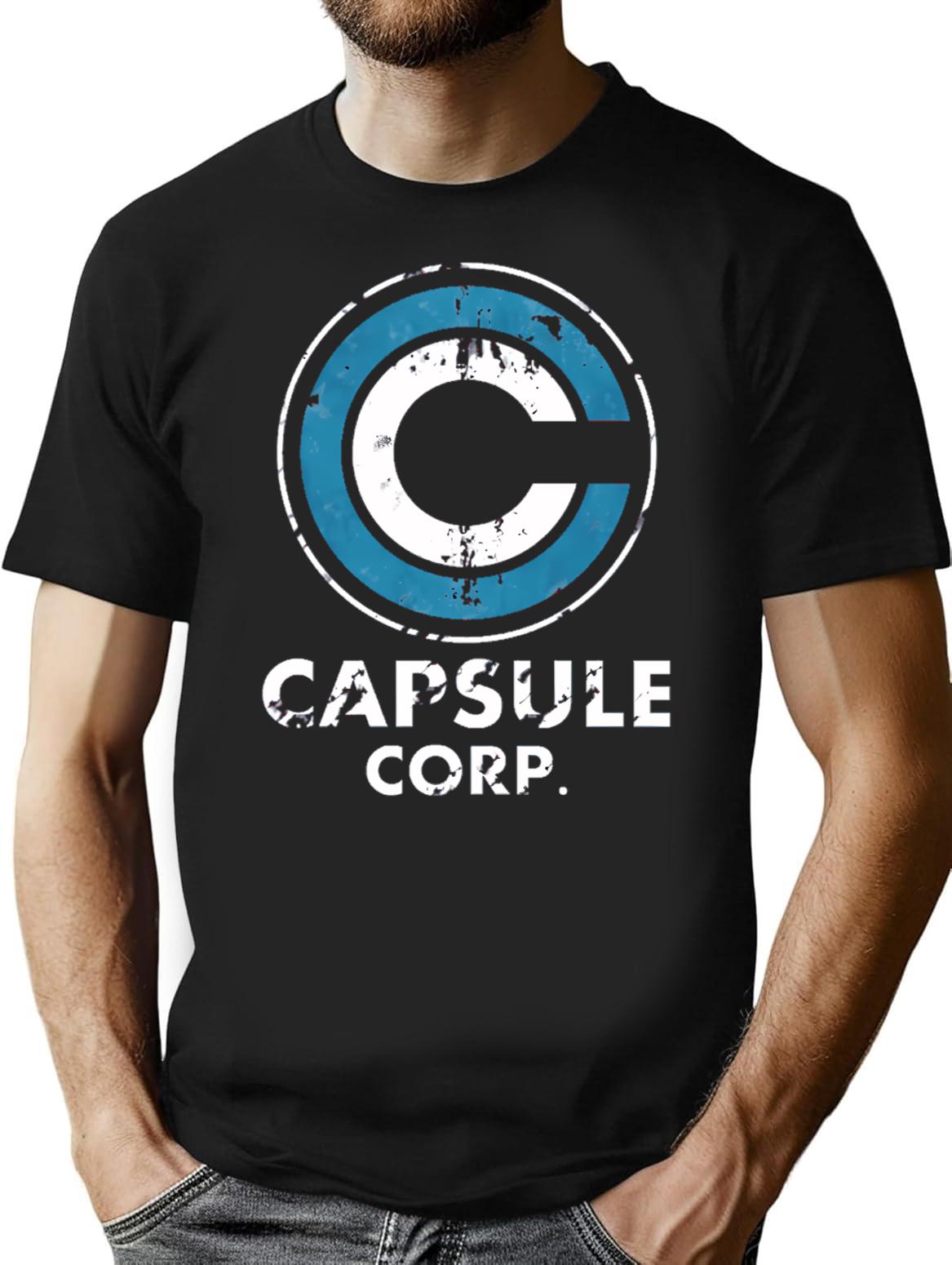 Capsule Corporation T-Shirt - Retro Graphic Tee for Men & Women - Black