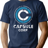 Capsule Corporation T-Shirt - Retro Graphic Tee for Men & Women - Navy