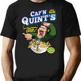 Captain Quint'S Cereal T-Shirt for Men & Women, T-Shirts Graphic Tee - Black