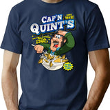 Captain Quint'S Cereal T-Shirt for Men & Women, T-Shirts Graphic Tee - Navy