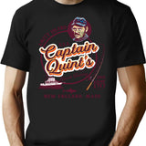 Captain Quint'S Shark Fishing Charter (Universal Ucs Llc) T-Shirt for Men & Women, T-Shirts Graphic Tee - Black