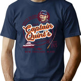 Captain Quint'S Shark Fishing Charter (Universal Ucs Llc) T-Shirt for Men & Women, T-Shirts Graphic Tee - Navy