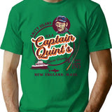 Captain Quint'S Shark Fishing Charter (Universal Ucs Llc) T-Shirt for Men & Women, T-Shirts Graphic Tee - Green