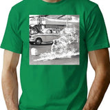 Car Art T-Shirt - Retro Graphic Tee for Men & Women - Green