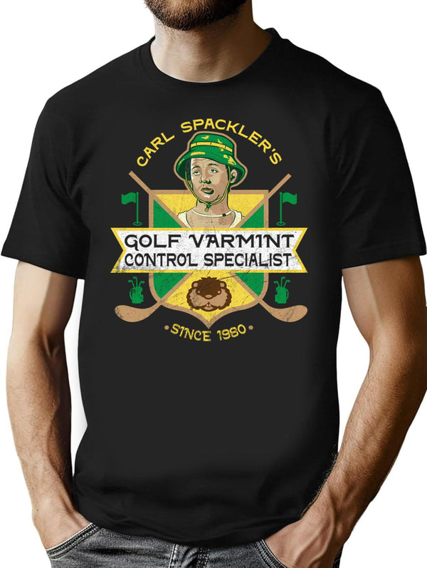 Carl Spackler Varmint Exterminator T-Shirt for Men & Women, T-Shirts Graphic Tee - Black