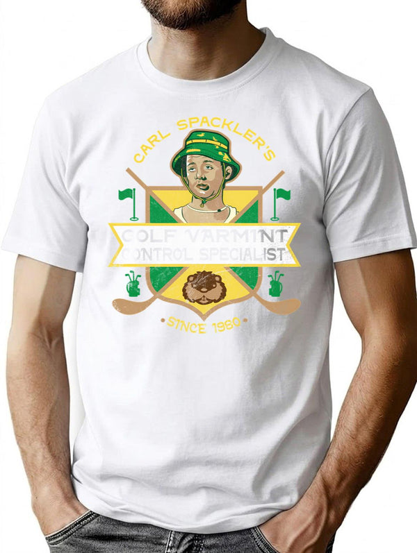 Carl Spackler Varmint Exterminator T-Shirt for Men & Women, T-Shirts Graphic Tee - White