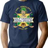 Carl Spackler Varmint Exterminator T-Shirt for Men & Women, T-Shirts Graphic Tee - Navy