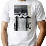 Carrie Fisher In A Trash Can T-Shirt - White
