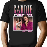 Carrie Fisher Retro Shirt T-Shirt - Black