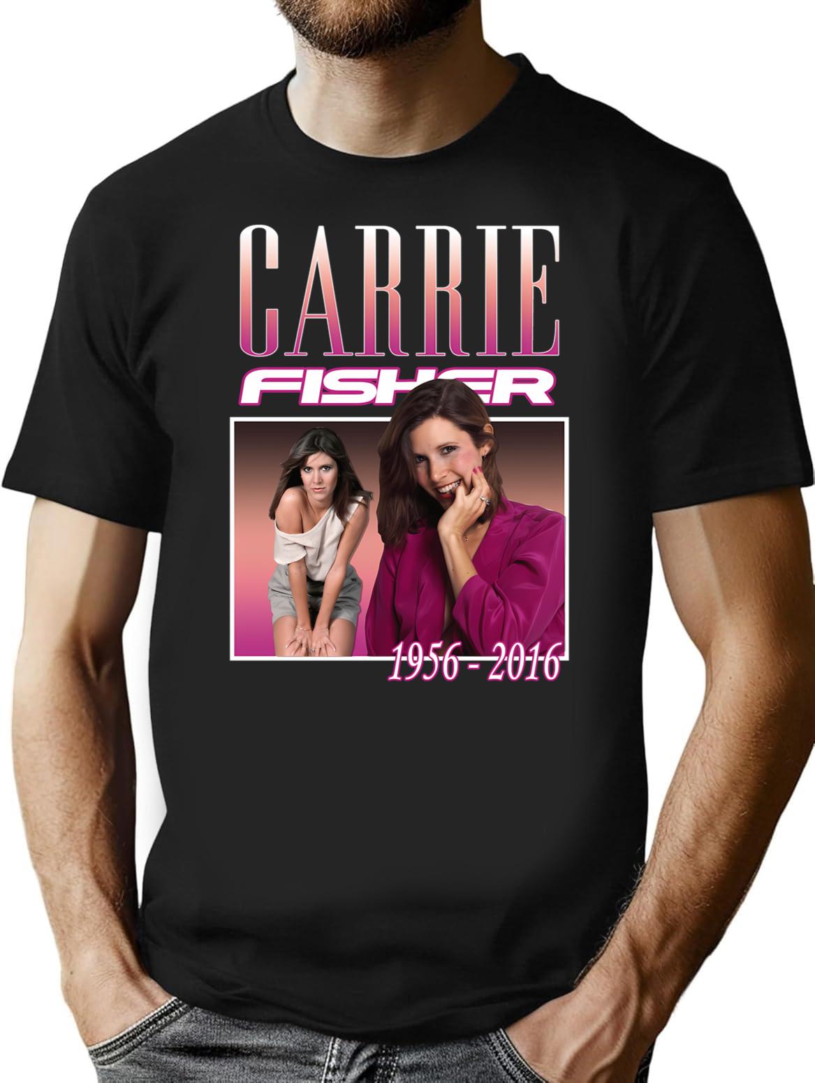 Carrie Fisher Retro Shirt T-Shirt - Black