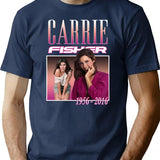 Carrie Fisher Retro Shirt T-Shirt - Navy