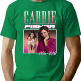 Carrie Fisher Retro Shirt T-Shirt - Green