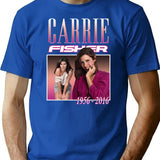 Carrie Fisher Retro Shirt T-Shirt - Blue